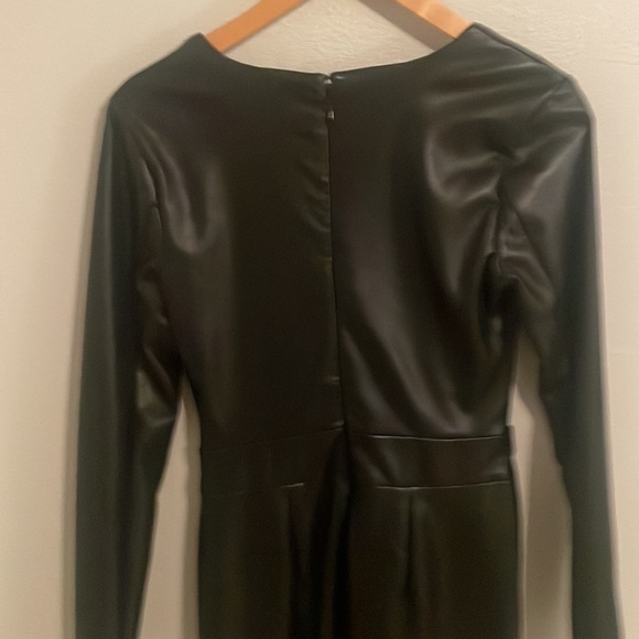 Guess faux leather black dress Lexie sz small‎ s